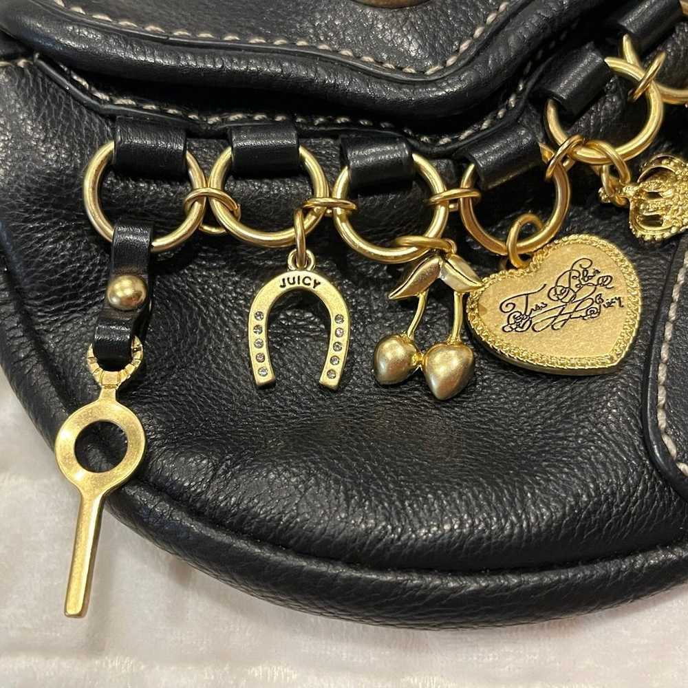 Juicy Couture leather black charm mini bag - image 2
