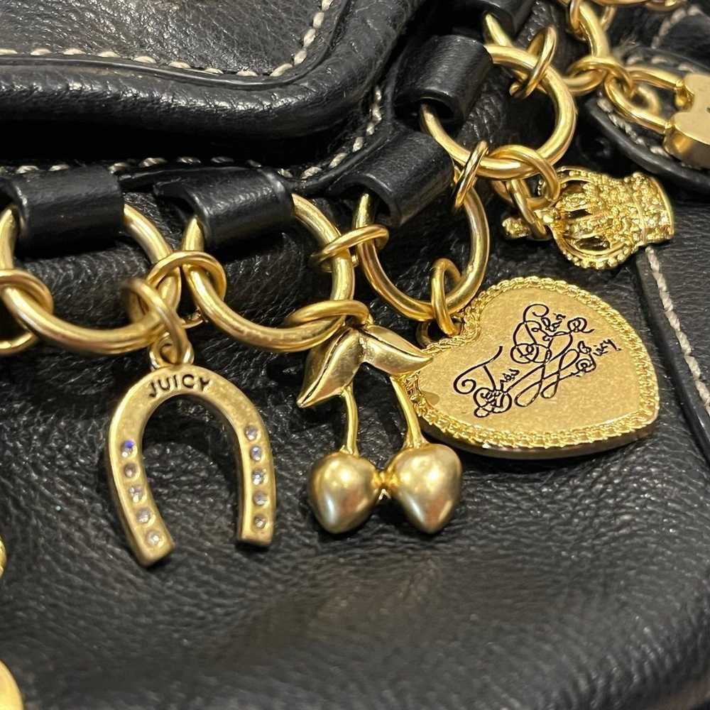 Juicy Couture leather black charm mini bag - image 5