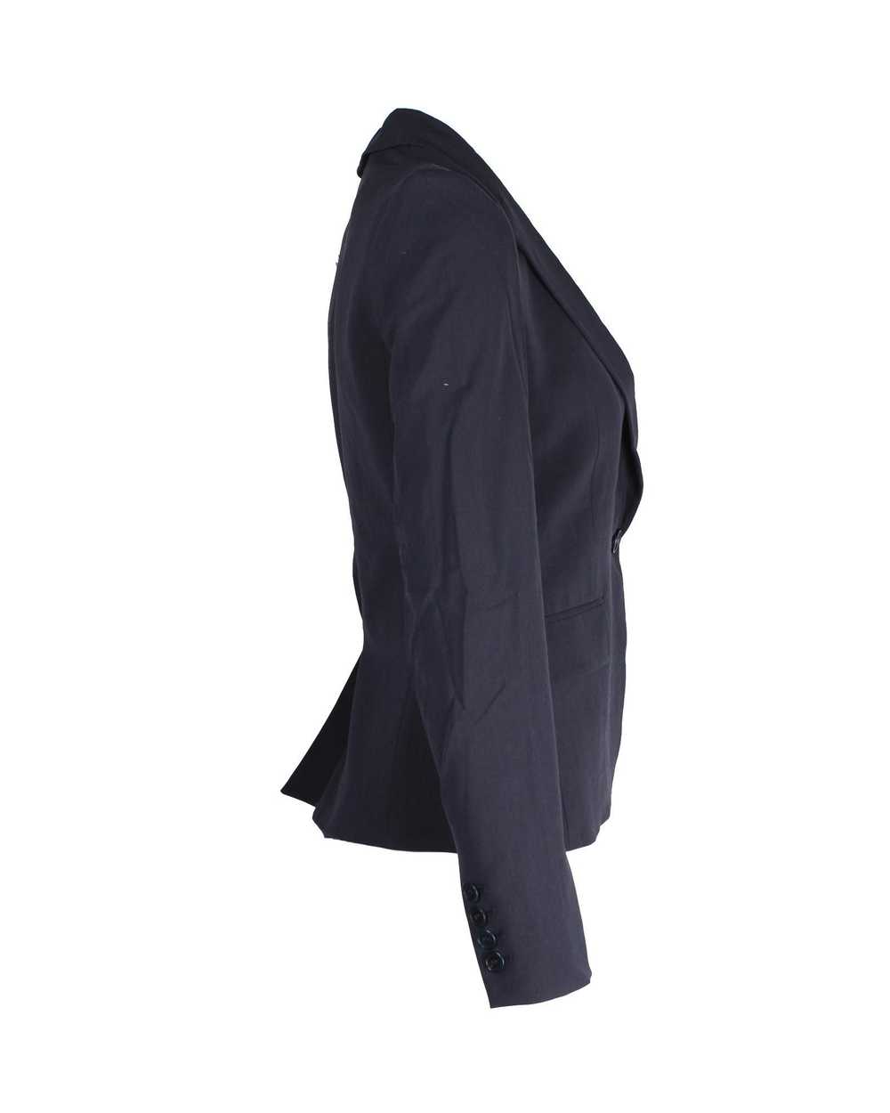 Theory Navy Blue Wool Single-Breasted Blazer - image 2