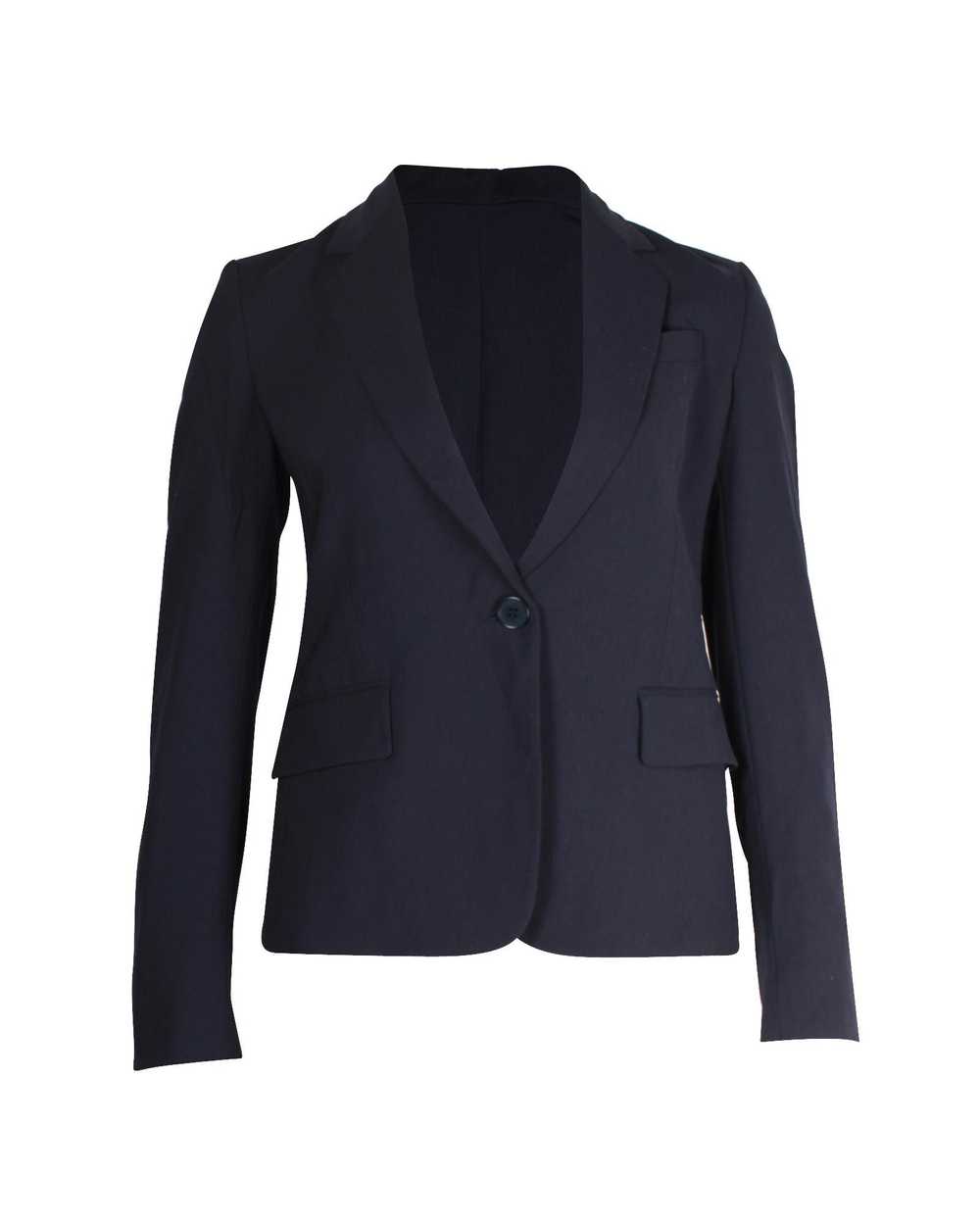 Theory Navy Blue Wool Single-Breasted Blazer - image 3