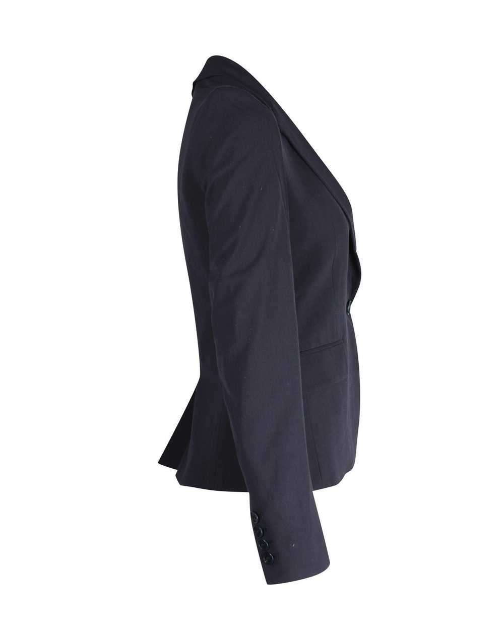 Theory Navy Blue Wool Single-Breasted Blazer - image 4