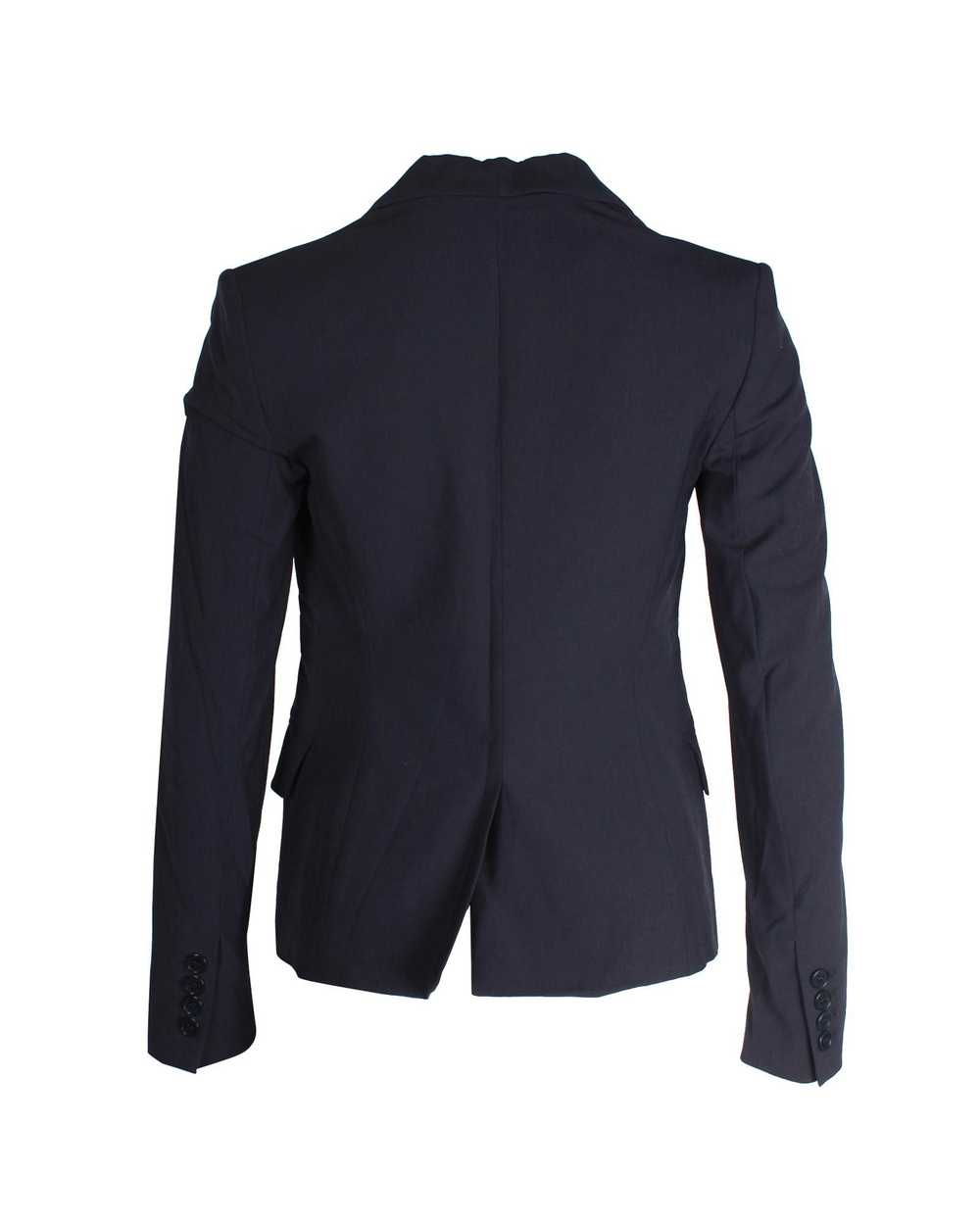 Theory Navy Blue Wool Single-Breasted Blazer - image 5