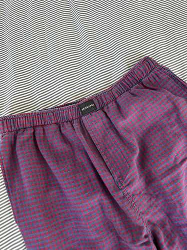 Balenciaga FW20 Micro Plaid Pajama Style Pants