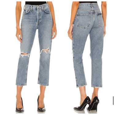 Agolde AGOLDE Riley High Rise Straight Crop Jean … - image 1