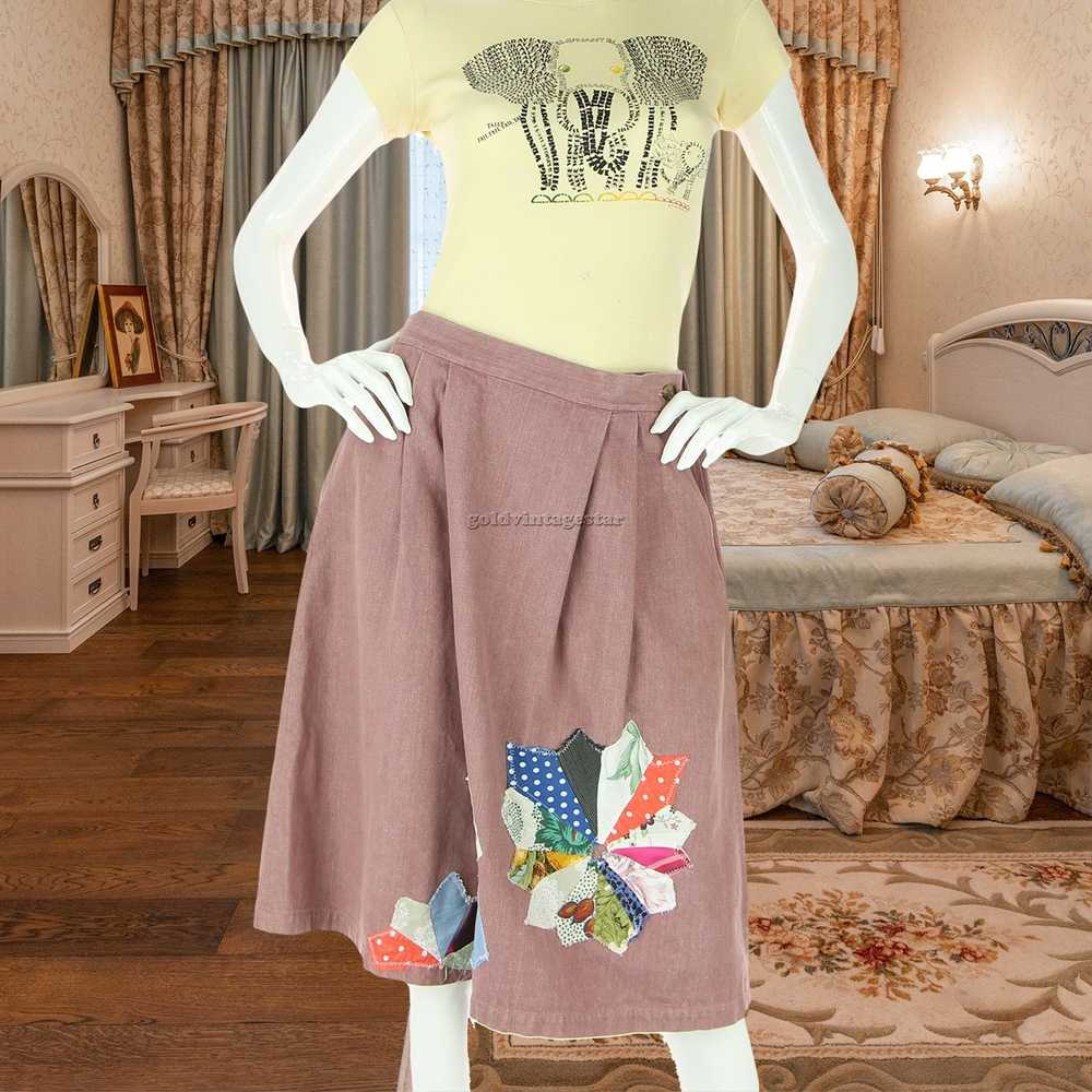 Vintage Vintage Quilt Patch Granny Skirt - image 1