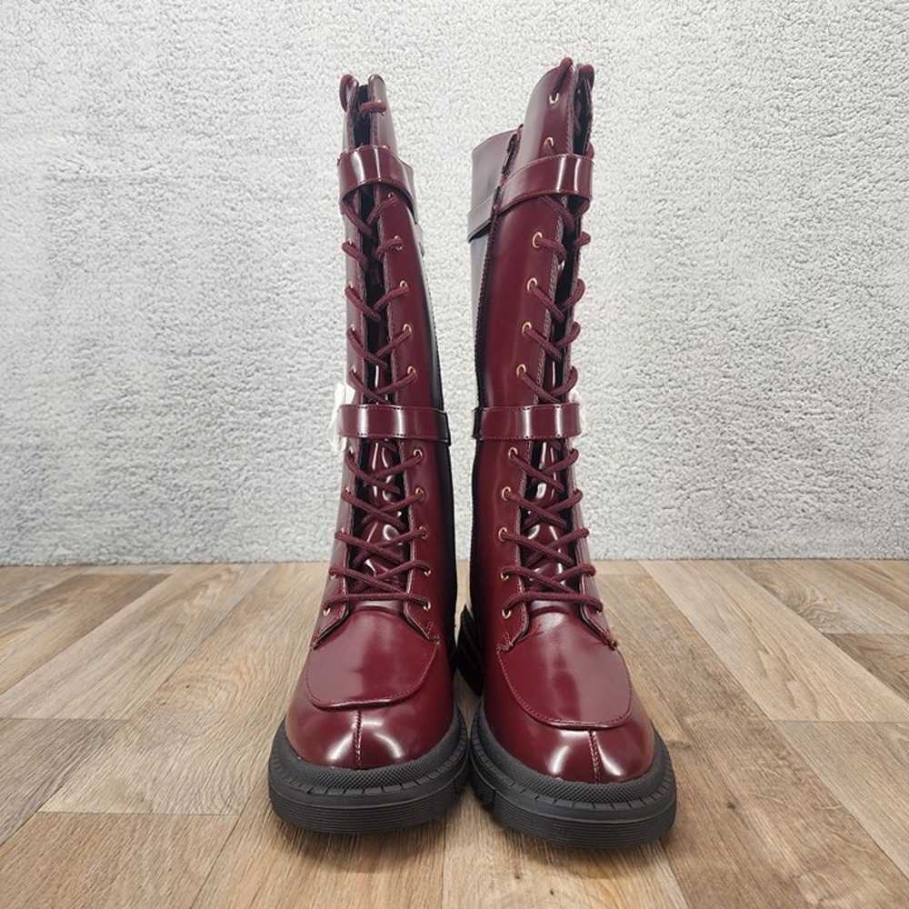 Shoe Dazzle Gabrela Women's Sz 10 Oxblood Red Kne… - image 5