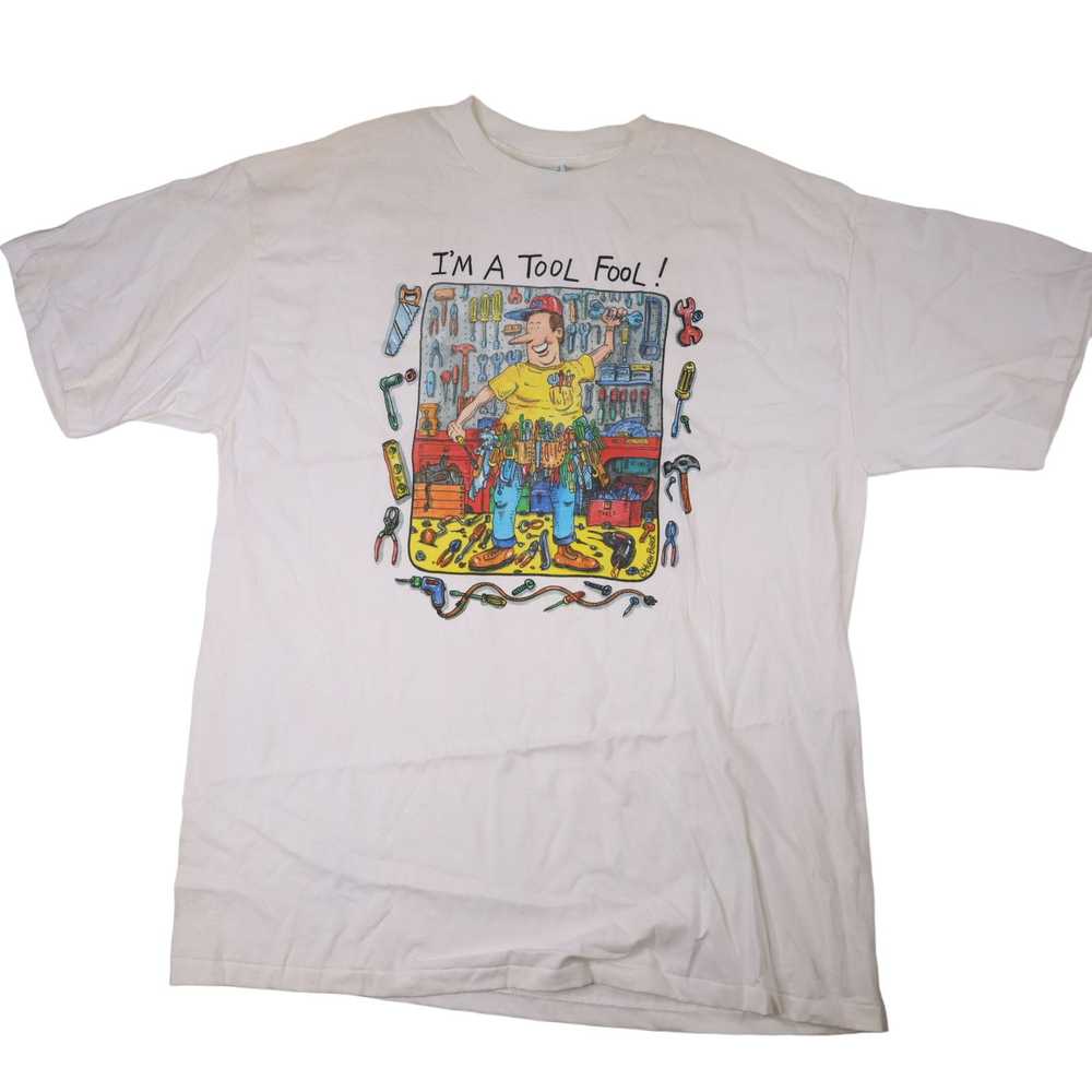 Vintage Vintage "Im a Tool Fool" Graphic T Shirt - image 1