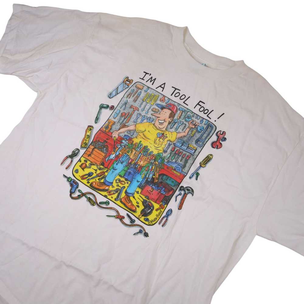 Vintage Vintage "Im a Tool Fool" Graphic T Shirt - image 2