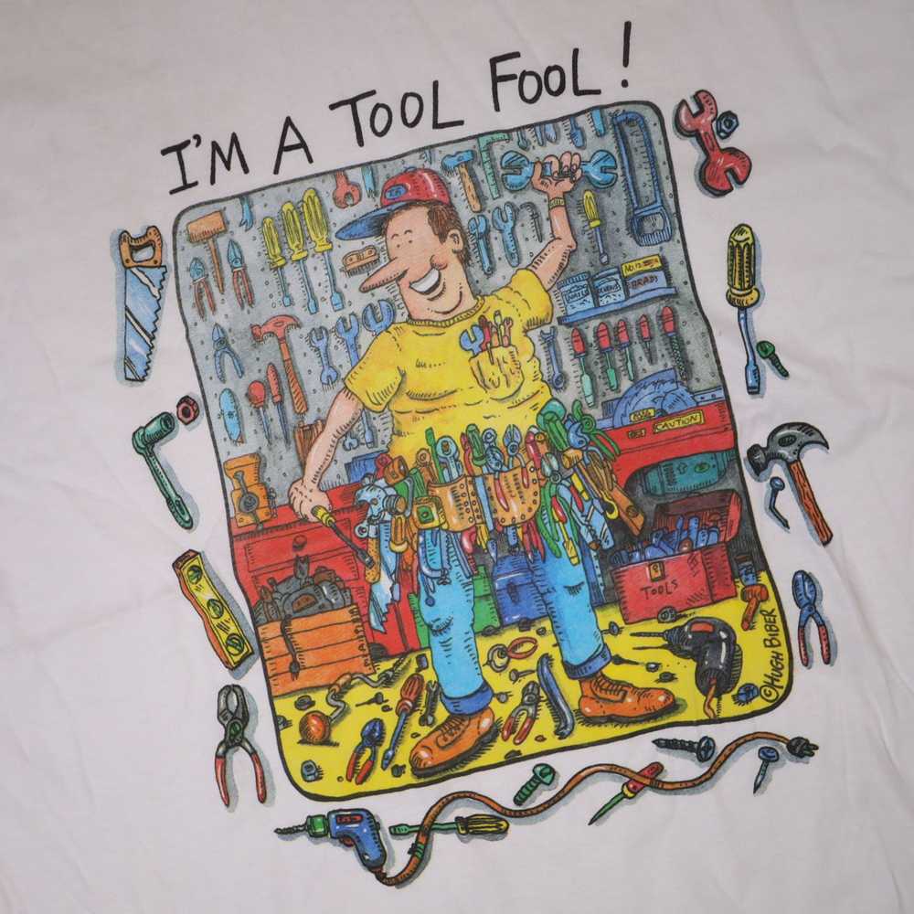 Vintage Vintage "Im a Tool Fool" Graphic T Shirt - image 3