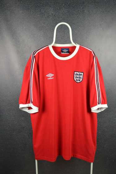 Retro England Umbro football authentic blue red train… - Gem