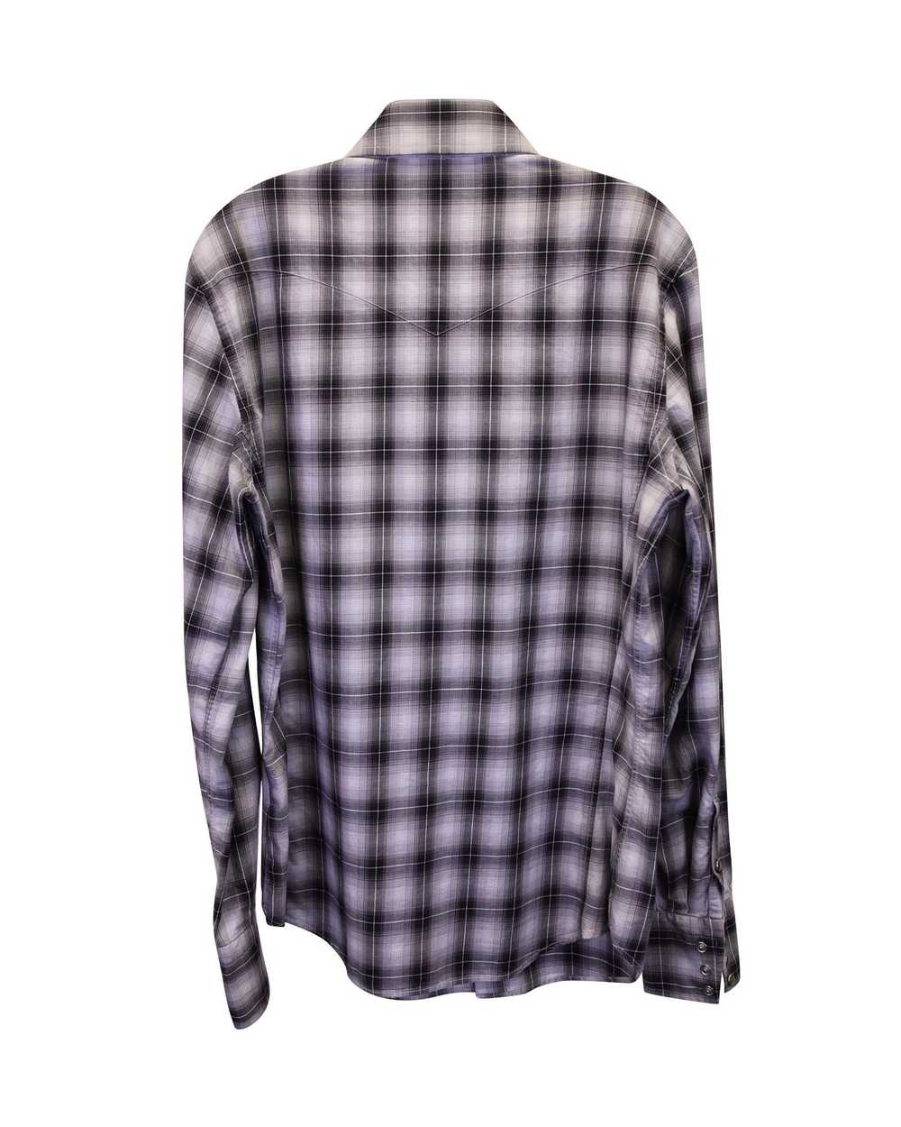 Tom Ford Plaid Western-Style Button-Up Shirt in M… - image 3