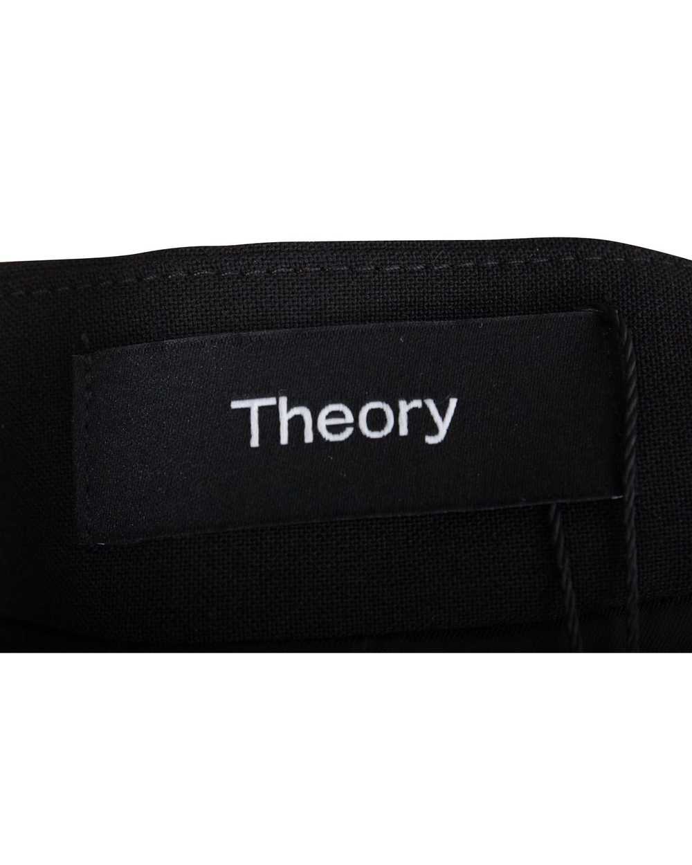 Theory Collarless Black Wool Blazer - image 5