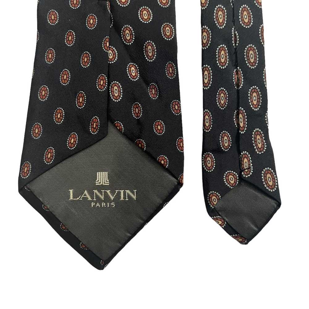 Lanvin Lanvin Paris Black Brown Foulard Geometric… - image 6