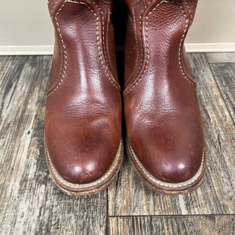 Frye Jane Boots Size 7B Stitched Leather Riding B… - image 3