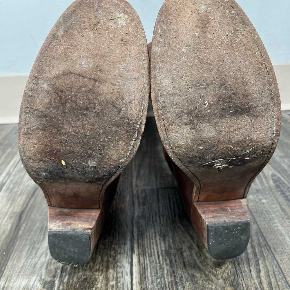 Frye Jane Boots Size 7B Stitched Leather Riding B… - image 7