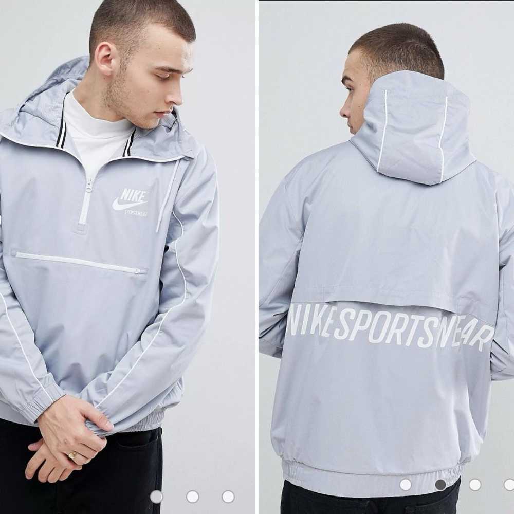 Nike ASOS Nike Archive Half Zip Woven Jacket Grey… - image 1