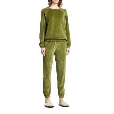 Kule Kule Velour Franny Sweatshirt Pullover Army G