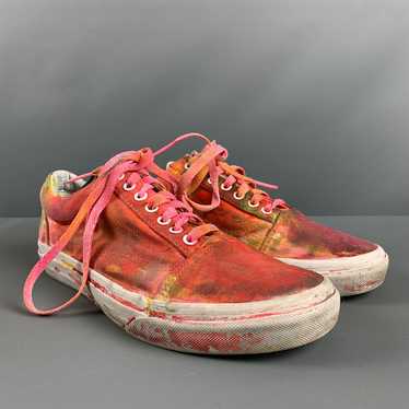 Vans Pink MultiColor Paint Splatter Canvas Sneaker