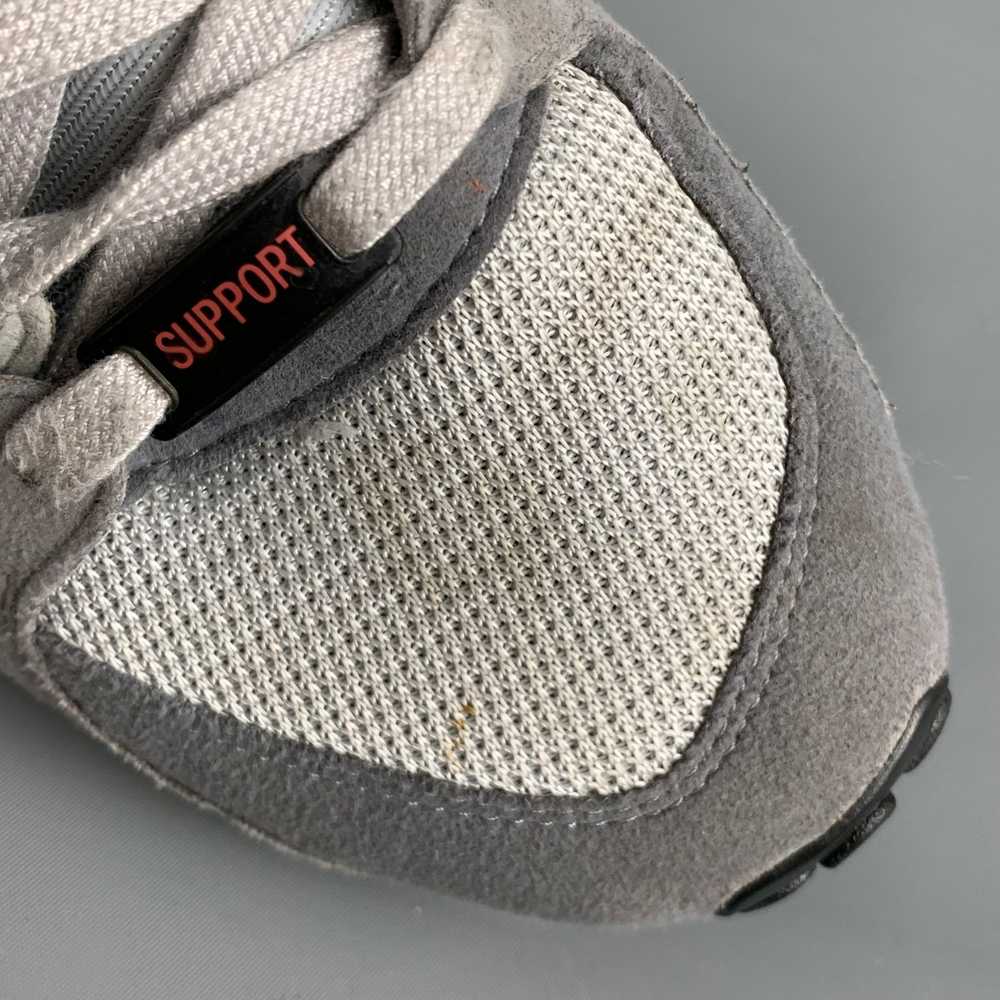 Adidas Grey Black Mixed Materials Mesh Low Top Sn… - image 10