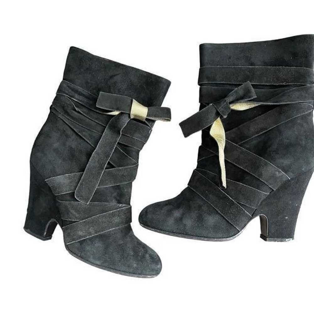 Marc Jacobs Black Suede Boots Booties - image 3
