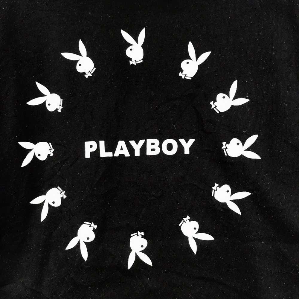 Playboy Vintage PLAYBOY BUNNY Box Logo Black Long… - image 2