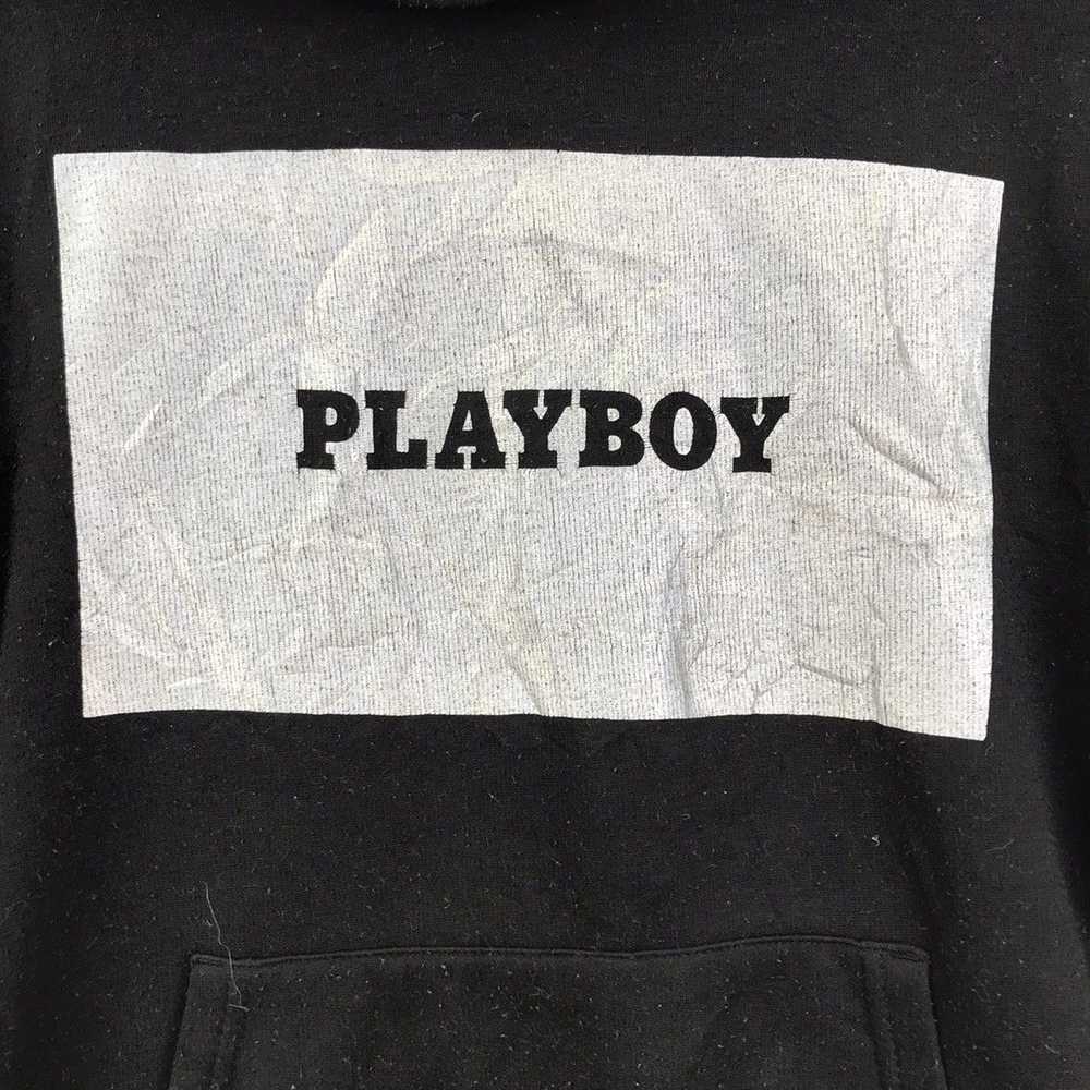 Playboy Vintage PLAYBOY BUNNY Box Logo Black Long… - image 5