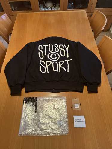 Stussy Stussy Sport Melton varsity jacket black