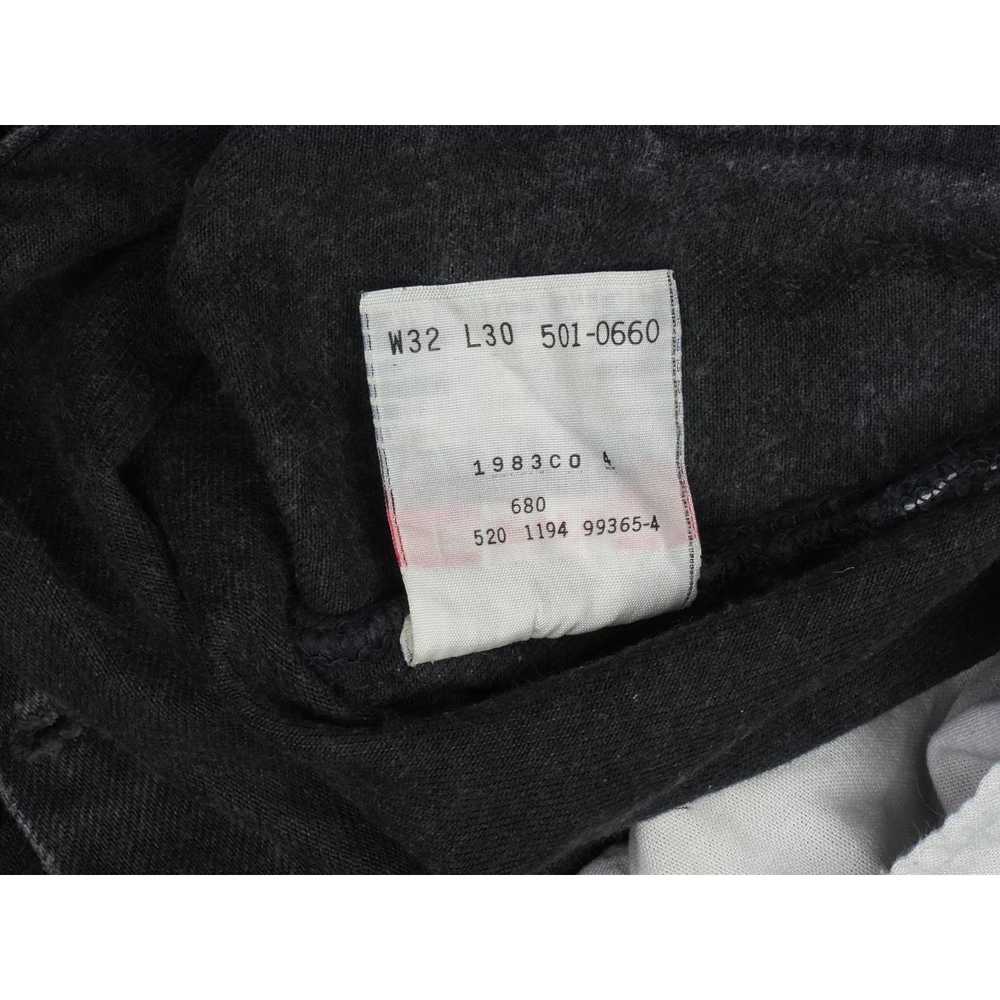 Levi's 90s Vintage Levi's 501 Black Denim Jeans U… - image 10
