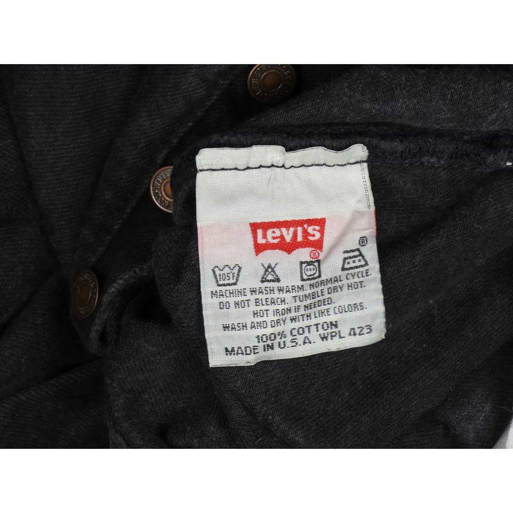 Levi's 90s Vintage Levi's 501 Black Denim Jeans U… - image 11