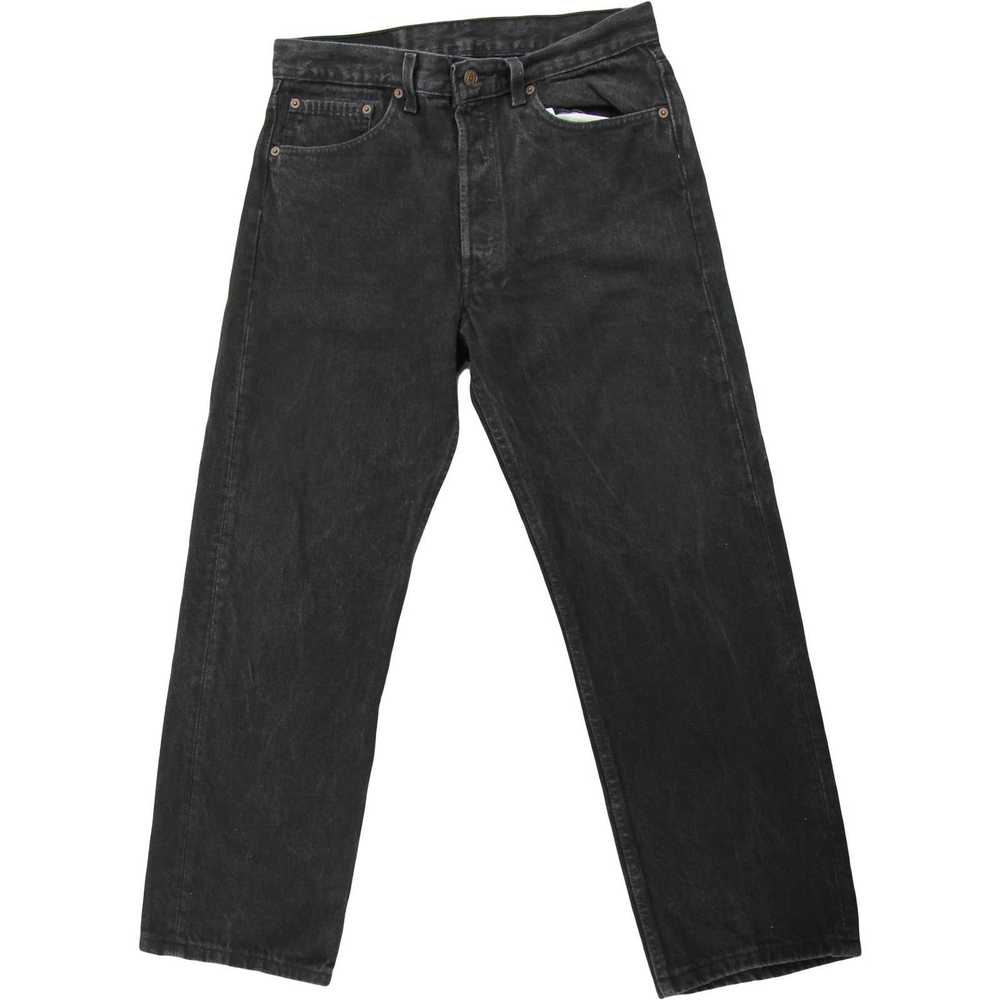 Levi's 90s Vintage Levi's 501 Black Denim Jeans U… - image 7