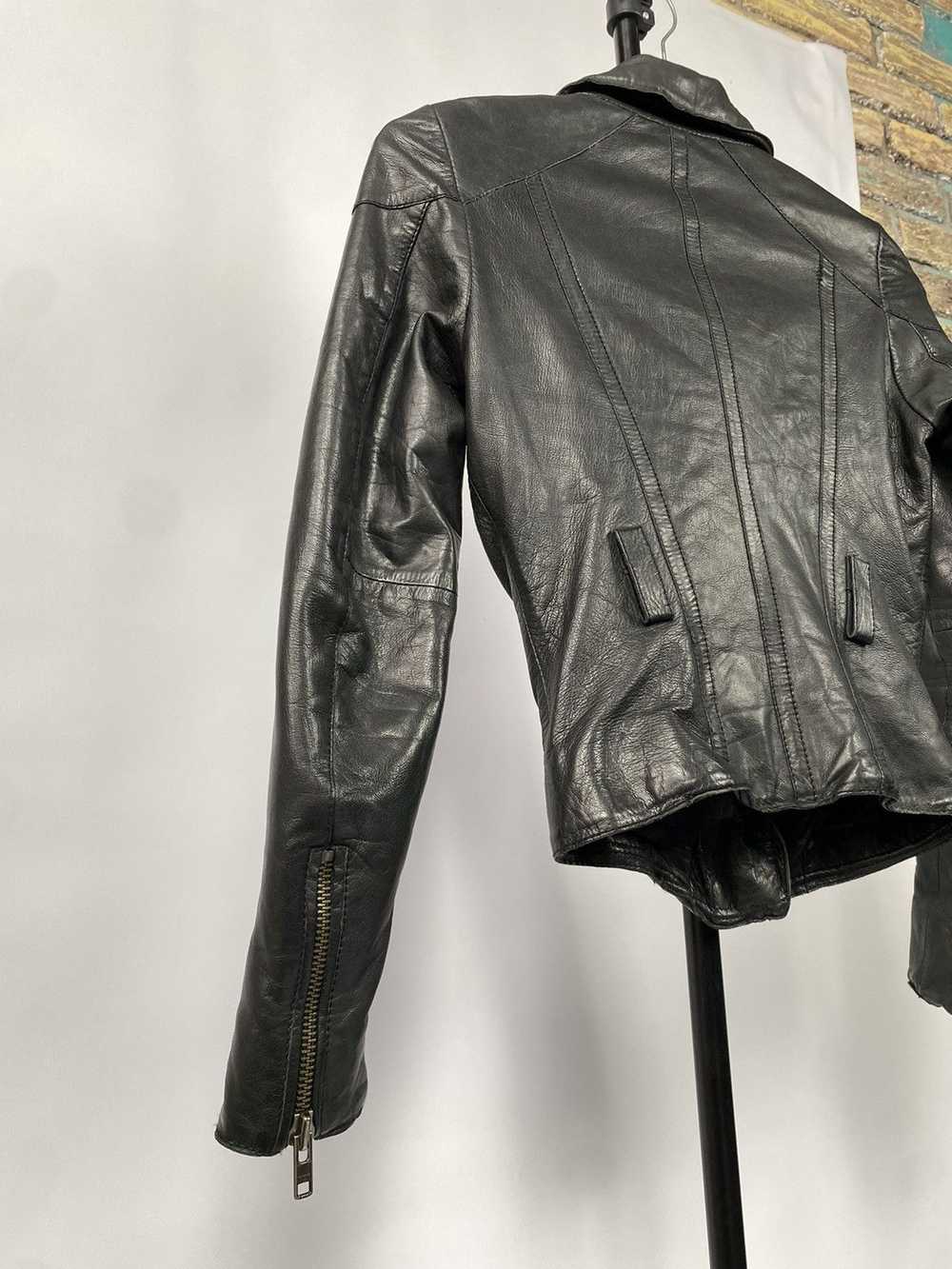 Avant Garde × Leather Jacket × Vintage Vintage Le… - image 10