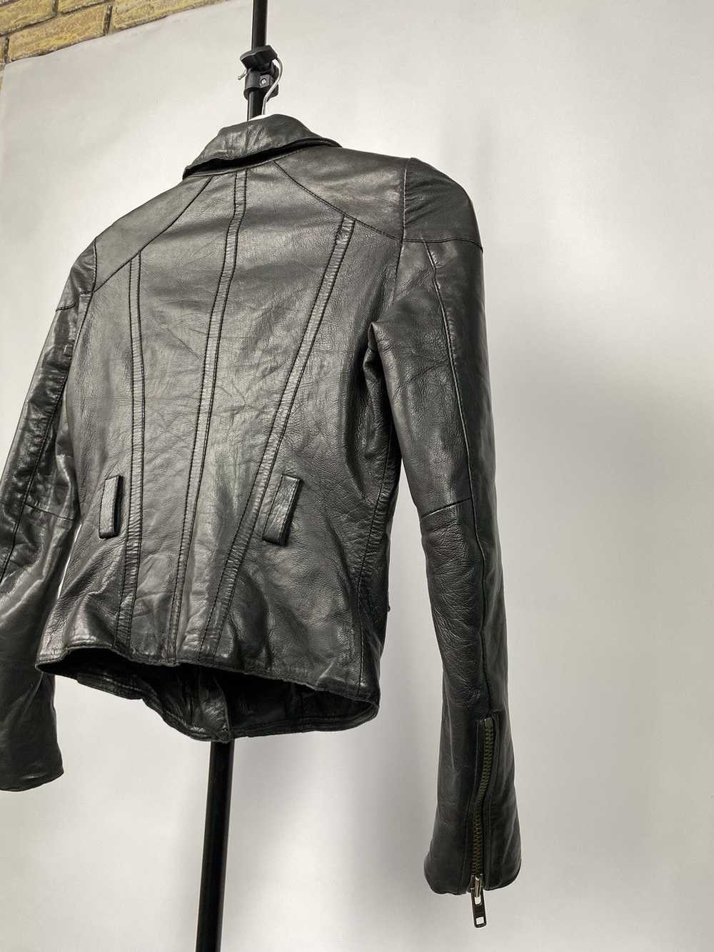 Avant Garde × Leather Jacket × Vintage Vintage Le… - image 11