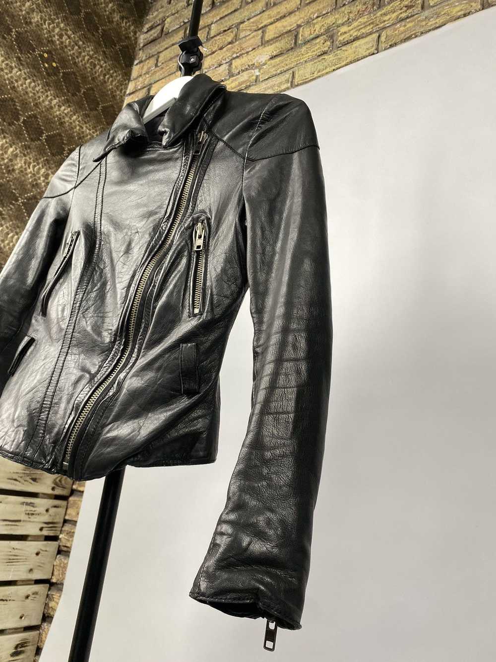 Avant Garde × Leather Jacket × Vintage Vintage Le… - image 3