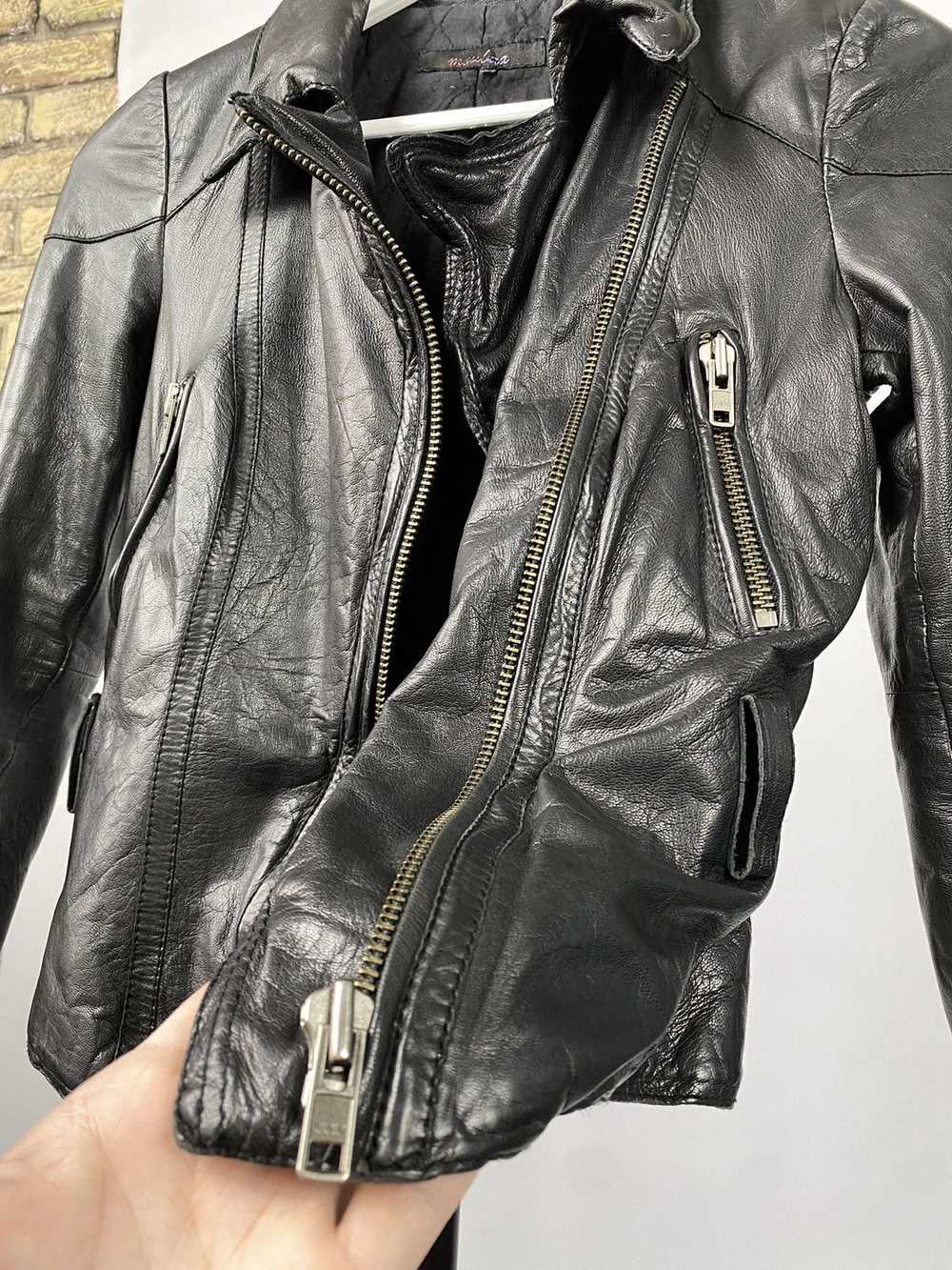 Avant Garde × Leather Jacket × Vintage Vintage Le… - image 8