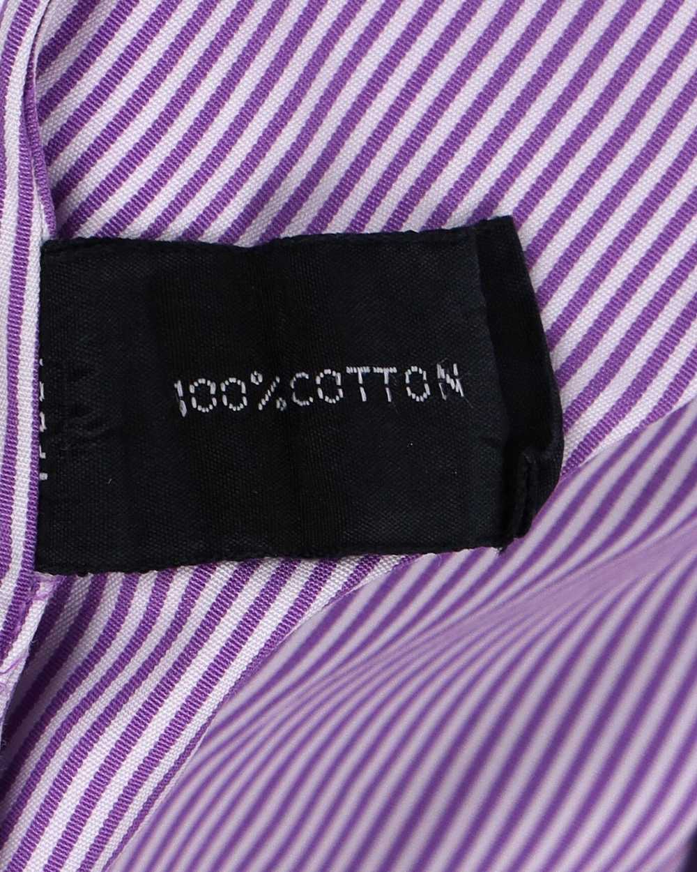 Tom Ford Striped Cotton Shirt in Bold Purple - image 5