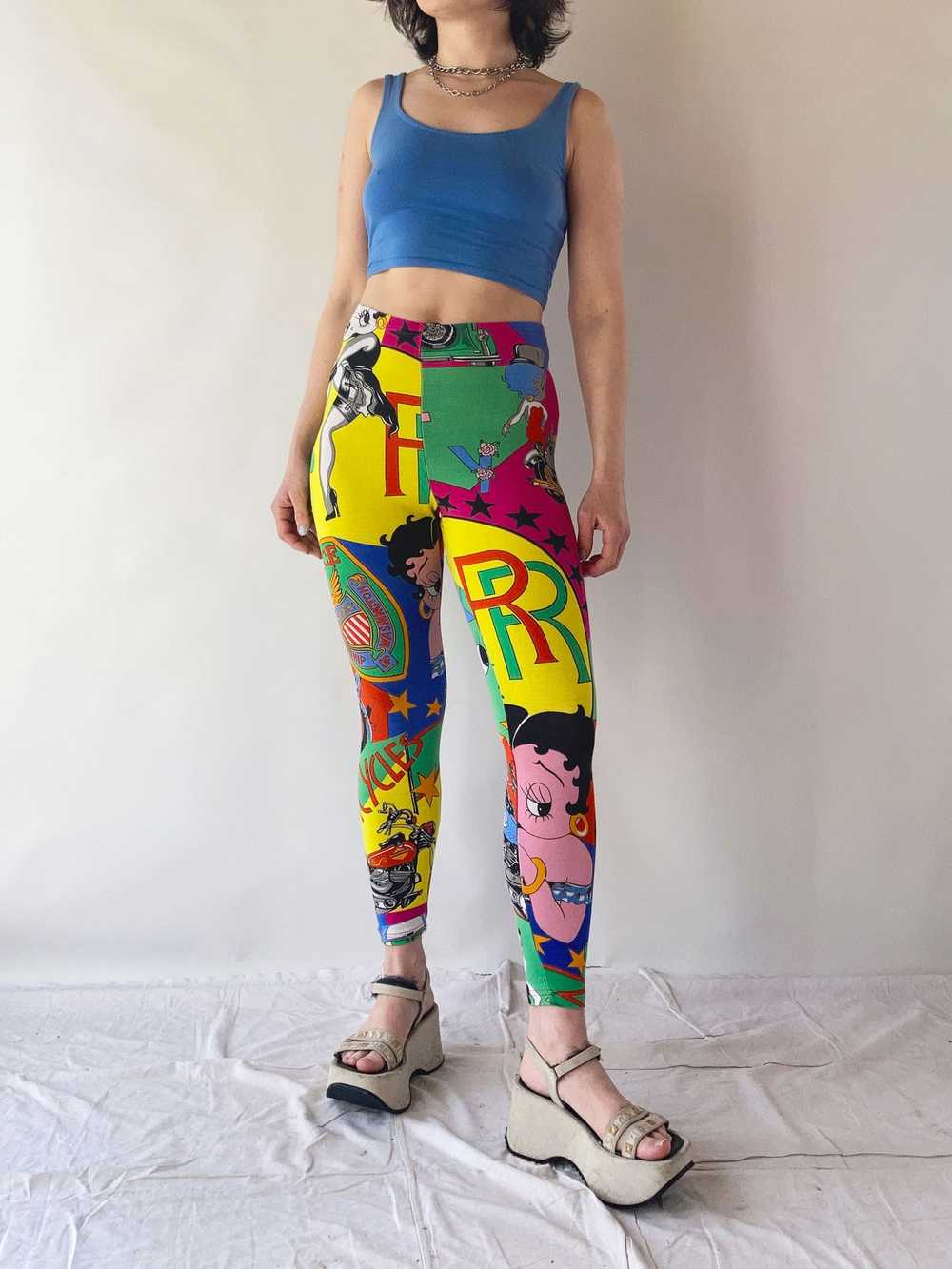 Versace Jeans Couture Colorful Versace leggings - image 6