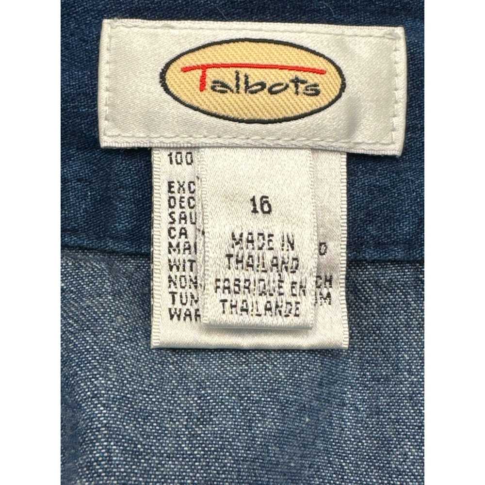 Talbots Talbots Denim Midi Cotton Skirt Medium Wa… - image 5