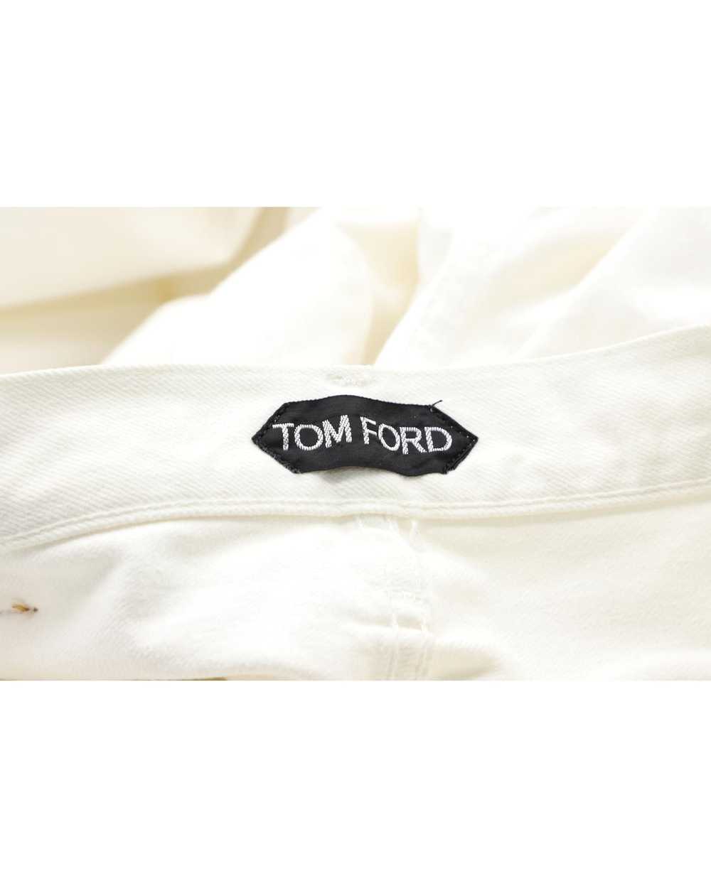 Tom Ford Straight Fit Jeans in White Cotton - image 2