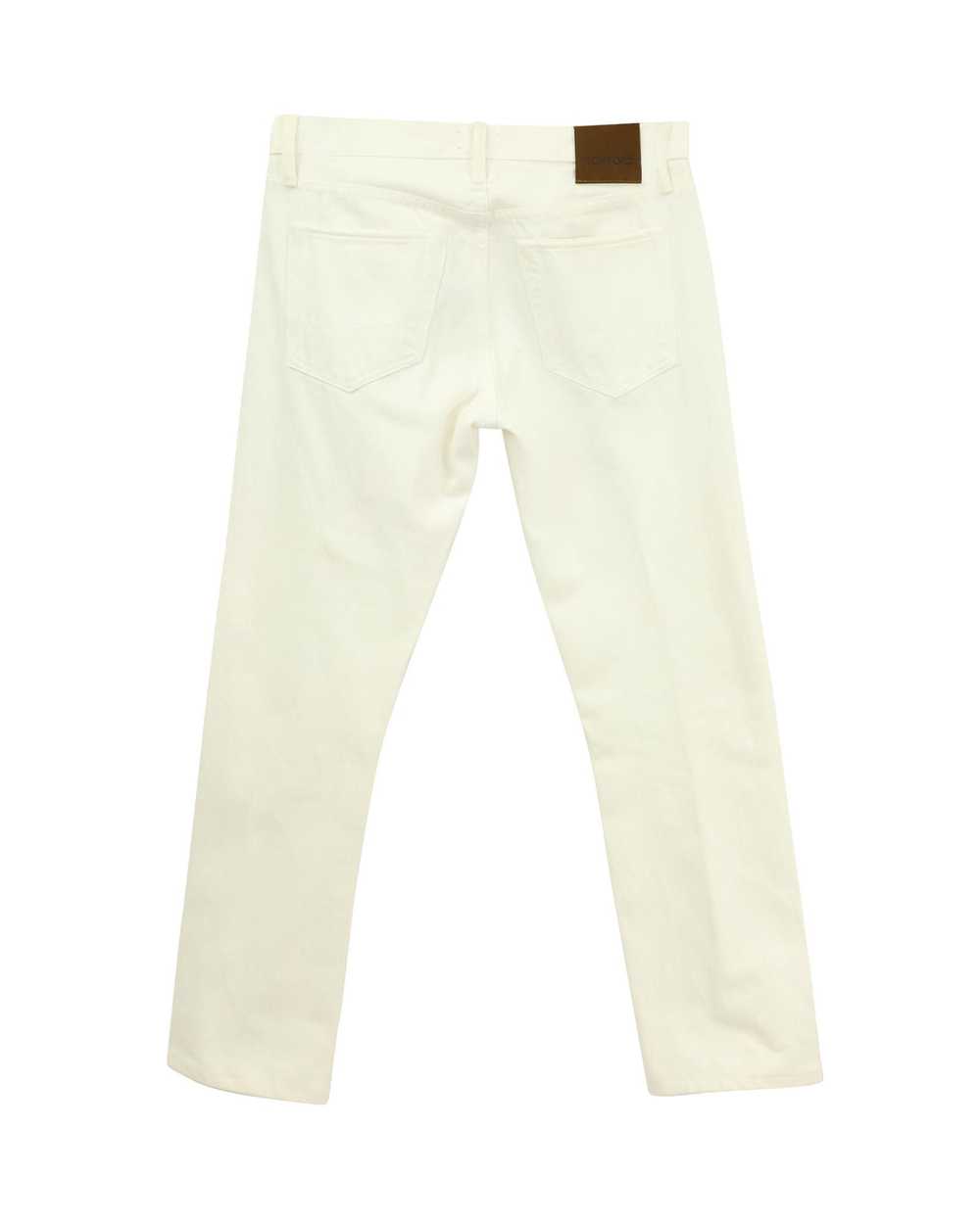 Tom Ford Straight Fit Jeans in White Cotton - image 4