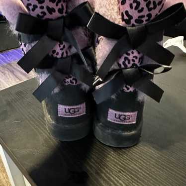UGG leopard Bailey bow boots