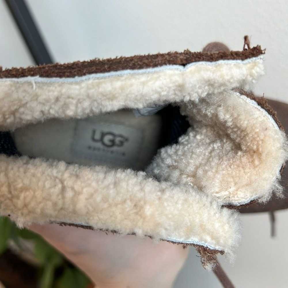 UGG Waterproof Suede Wedge Lace Tie Boot Booties,… - image 10