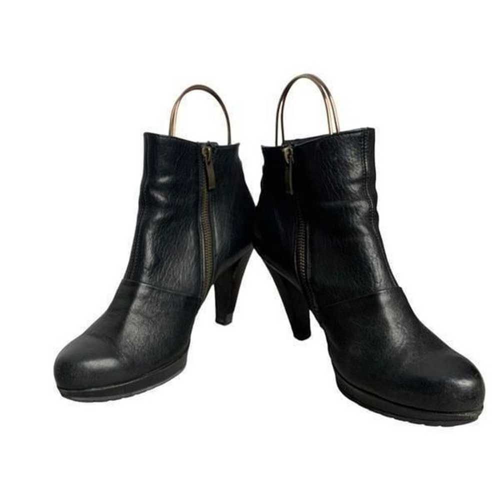 Paul Green Roxie Black Leather Booties | Size 6 - image 1