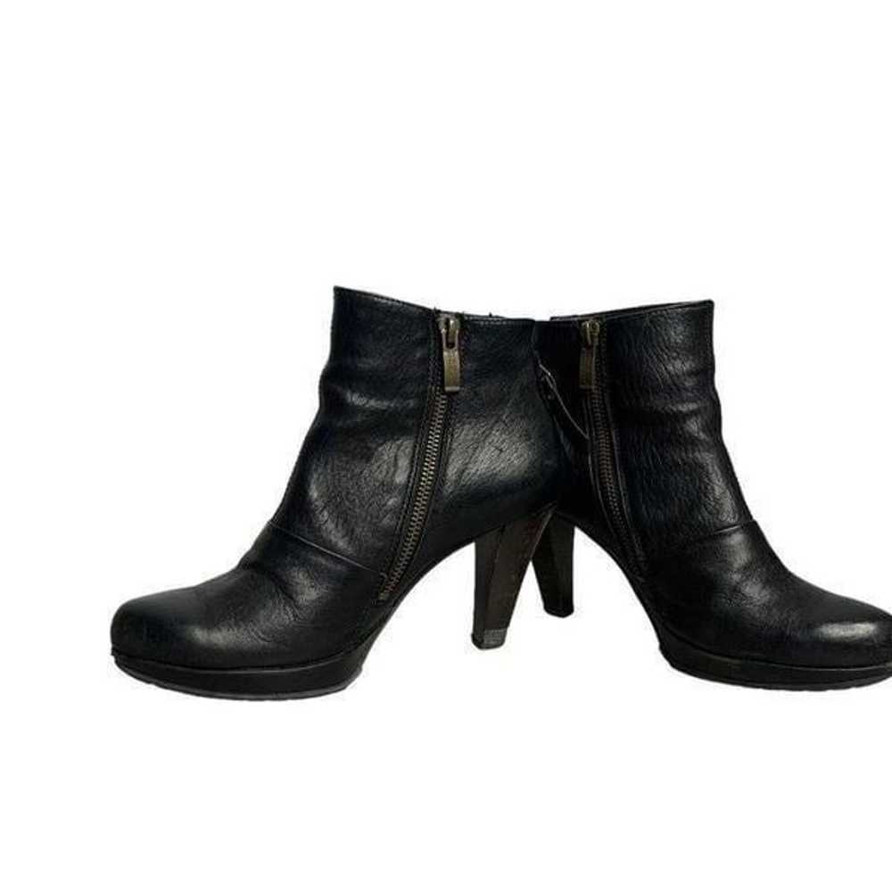 Paul Green Roxie Black Leather Booties | Size 6 - image 2