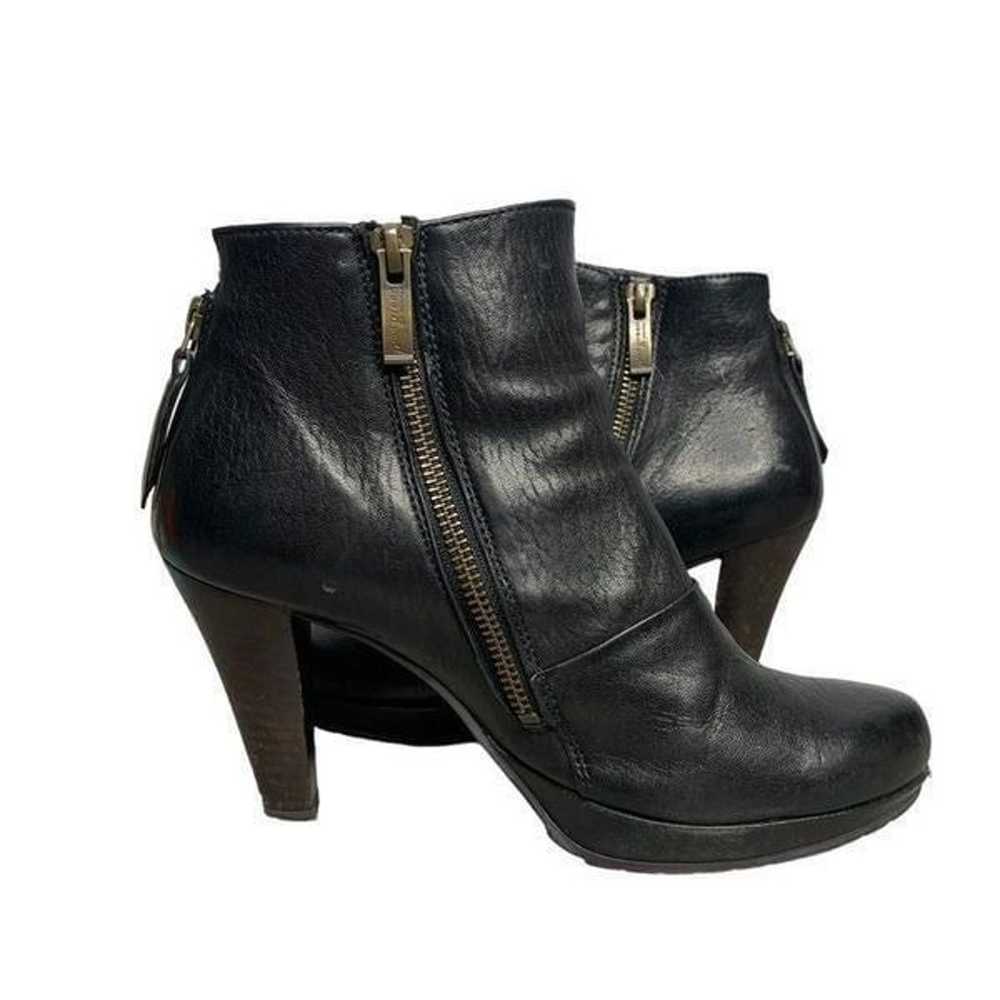 Paul Green Roxie Black Leather Booties | Size 6 - image 5