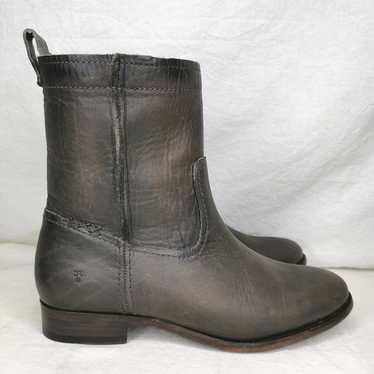 Frye "Cara Short" oiled leather pull on boots - image 1