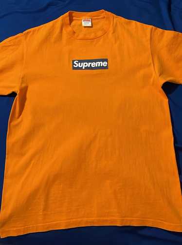 Supreme Supreme 1999 Navy on Orange Box Logo Tee