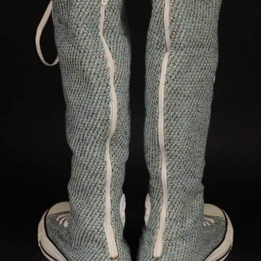 Converse Knee High Tweed Gray Women's Sz 8 - Fast… - image 4