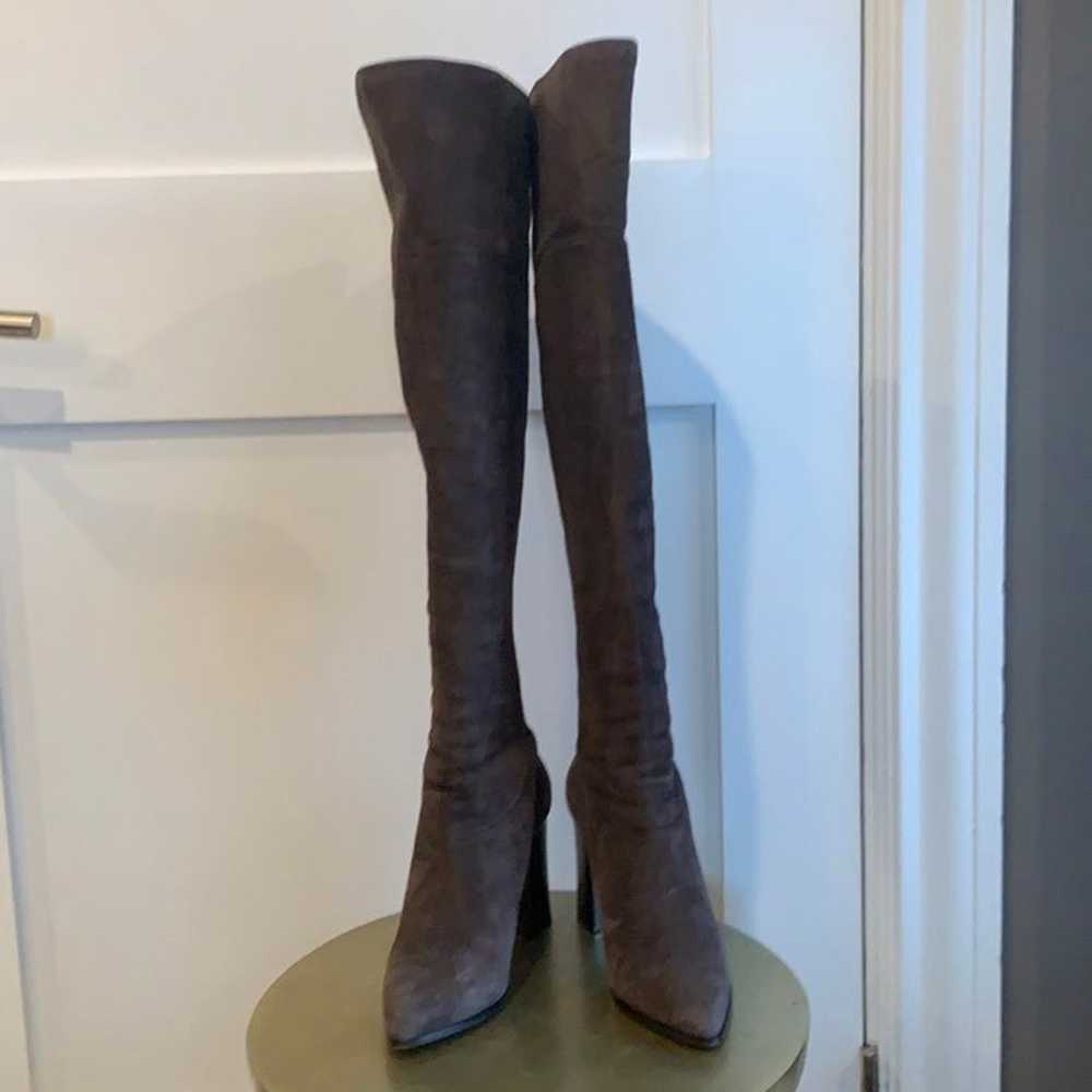 Alexandre Birman OTK Suede Heeled Boots - image 3