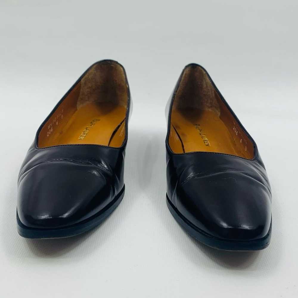Ralph Lauren Dark Brown Leather Round Toe Flats - image 3