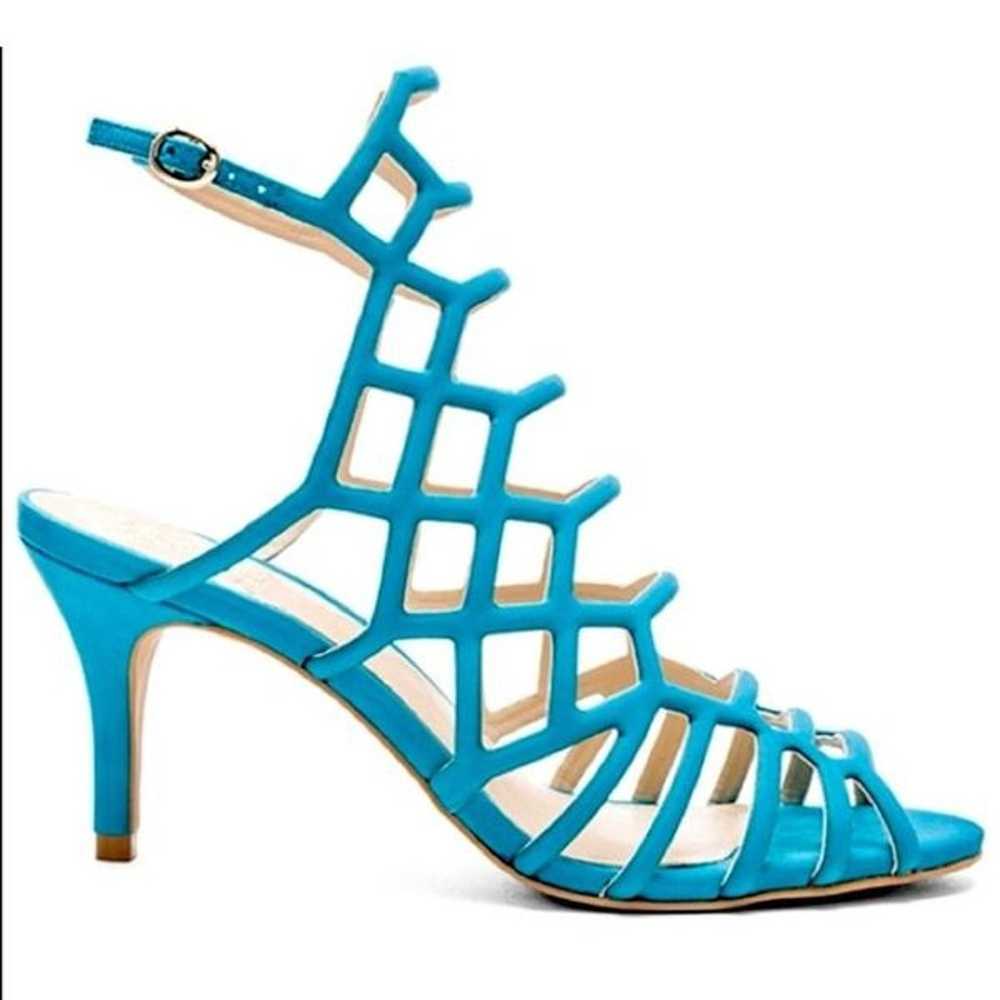 Vince Camuto Paxton New Teal Suede Leather Caged … - image 1